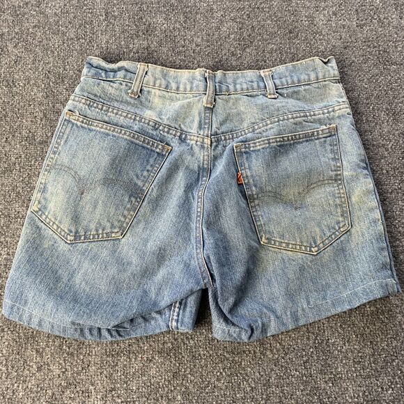 Vintage Levi’s Women’s Jean Denim Shorts Orange Tab High Rise Size 31 - Picture 3 of 16
